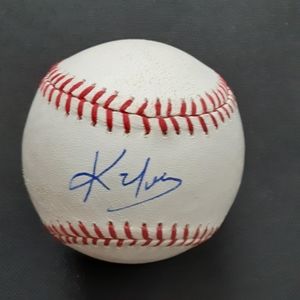 Boston Red Sox Kevin Youkilis Signed Baseball World Series Rawlings